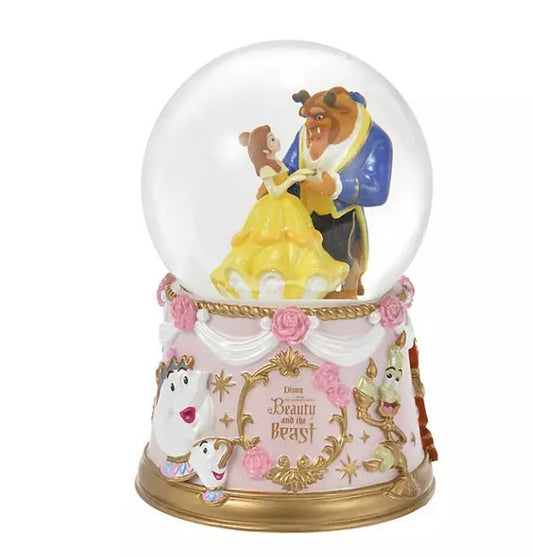 Disney Store Japan Snow Globe Belle Adam Beauty & The Beast Story Collection