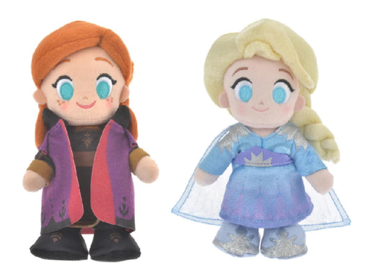 Disney Store Japan Elsa & Anna Set of 2 Frozen 2 Princess Plush Girl Doll nuiMOs