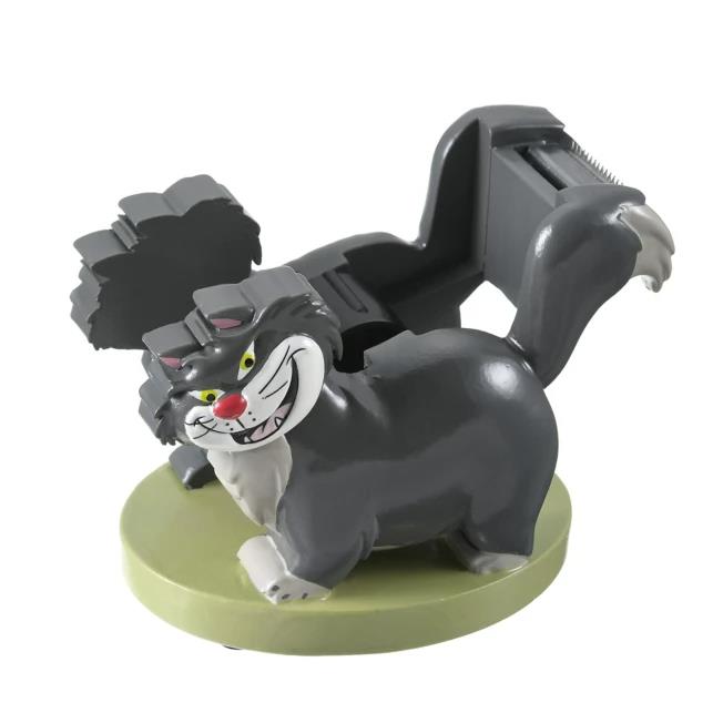 Disney Store Japan Lucifer Mini Tape Dispenser Cinderella Black Cat 2023 4inch