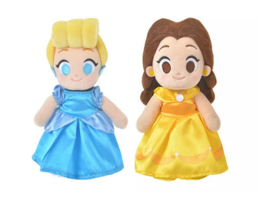 Disney Store Japan nuiMOs Princess Cinderella & Belle Plush Doll Poseable Toy