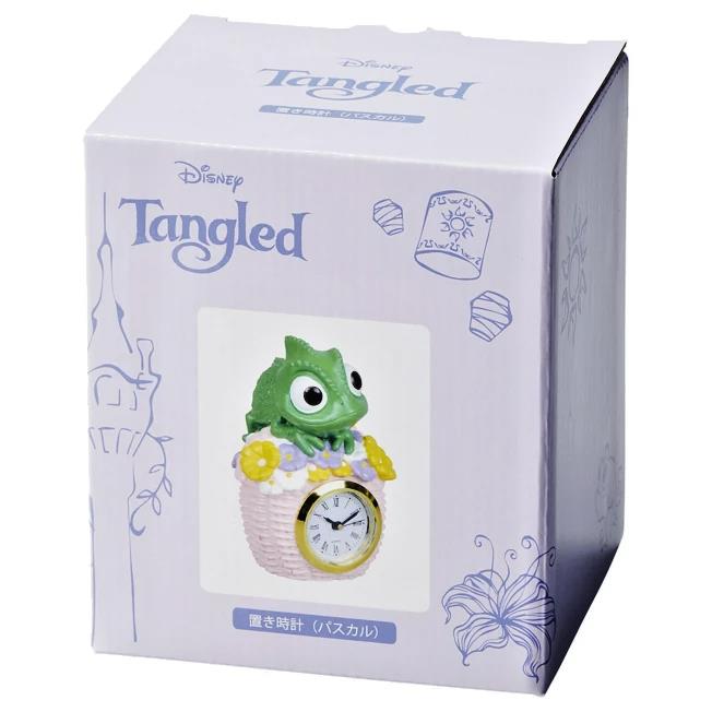 Disney Pascal Desk Table Clock Flower Basket Tangled Figurine Analog Seto Craft