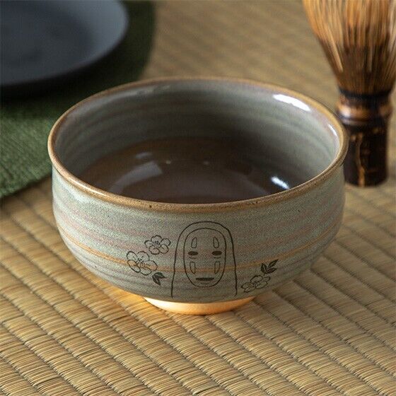 Studio Ghibli Spirited Away Matcha Bowl Akahadayaki and Tea Whisk Chasen Set