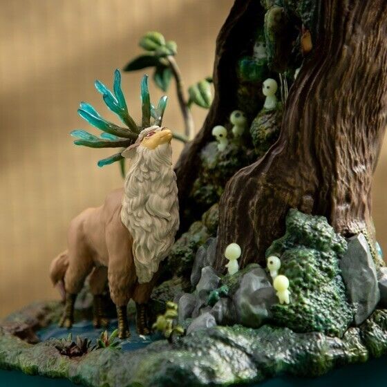 Princess Mononoke Water Garden Bonsai Fountain Moonlit Forest Figure Ghibli