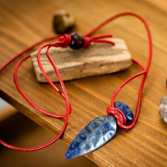 Studio Ghibli Princess Mononoke Necklace Gem Kogatana Sodalite Small Knife Motif