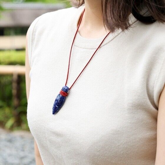 Studio Ghibli Princess Mononoke Necklace Gem Kogatana Sodalite Small Knife Motif