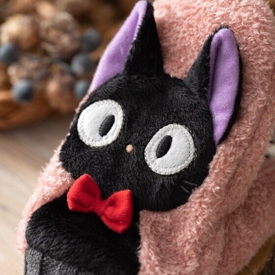 Studio Ghibli Kiki's Delivery Service Knit Mitten Kids Jiji Cat 6.9in Soft Pink