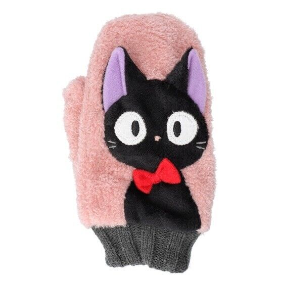 Studio Ghibli Kiki's Delivery Service Knit Mitten Kids Jiji Cat 6.9in Soft Pink