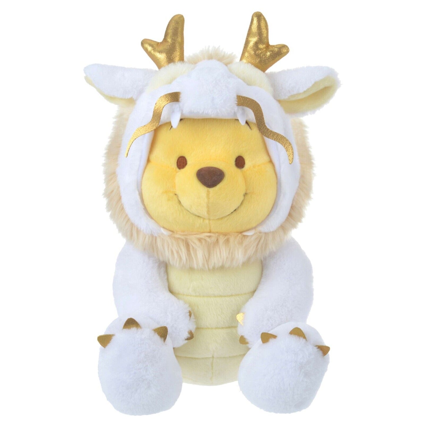 Disney Store Winnie The Pooh Plush Stuff Toy Medium White Eto 2024 Dragon Japan