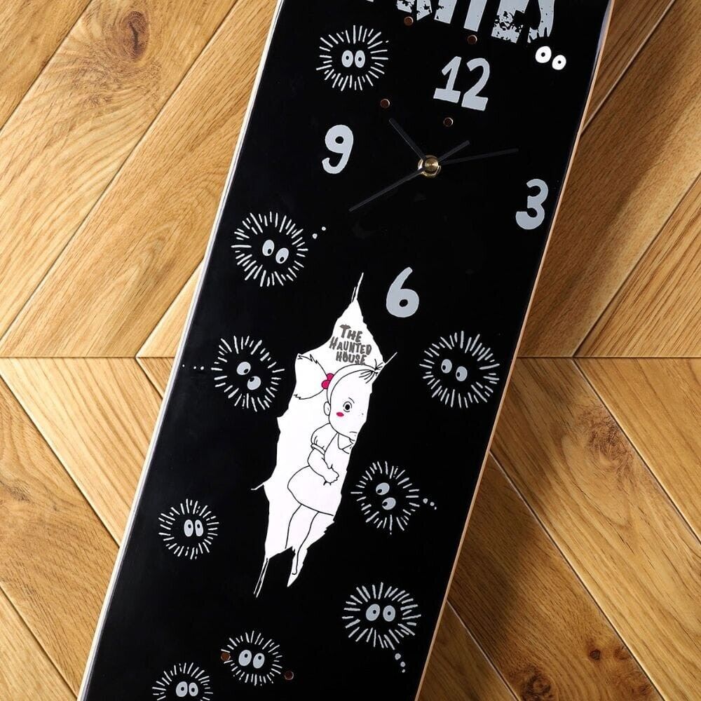 Ghibli GBL My Neighbor Totoro Clock Skateboard Deck Mei Dust Bunnies Maple Wood