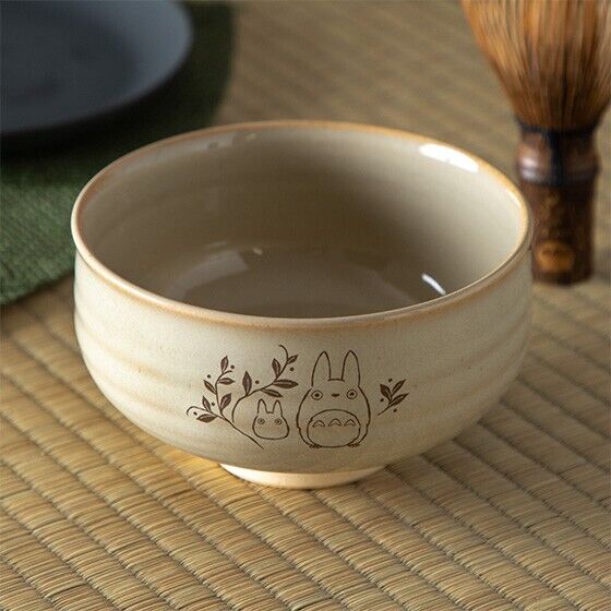 Studio Ghibli My Neighbor Totoro Matcha Bowl Akahadayaki & Tea Whisk Chasen Set