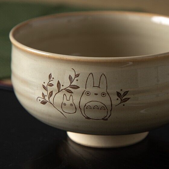 Studio Ghibli My Neighbor Totoro Matcha Bowl Akahadayaki & Tea Whisk Chasen Set