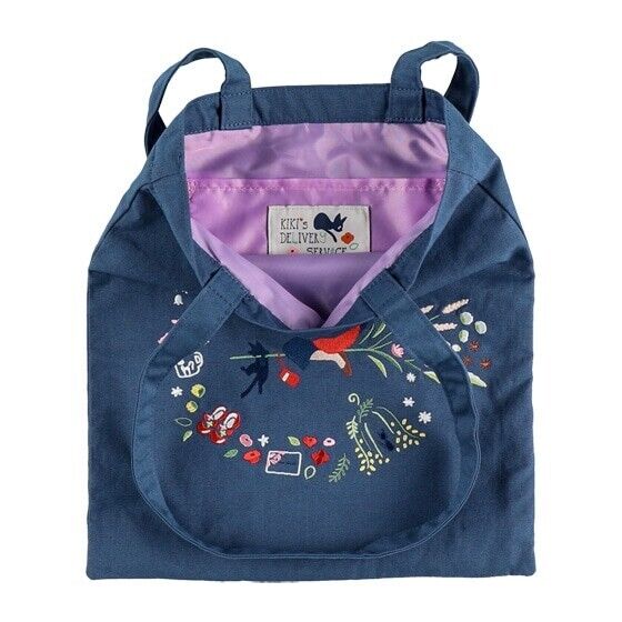 Kiki's Delivery Service Flower Wreath Embroidery Series Tote Bag Donguri Closet