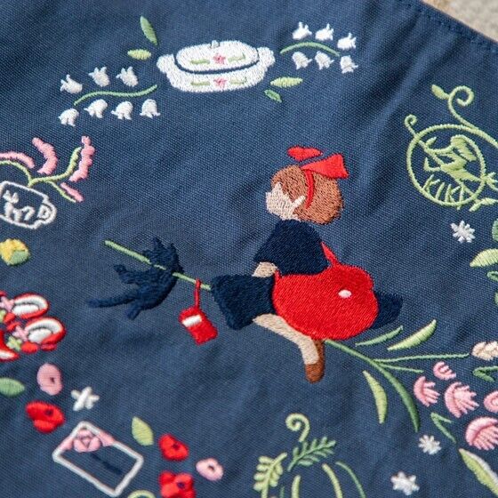 Kiki's Delivery Service Flower Wreath Embroidery Series Tote Bag Donguri Closet