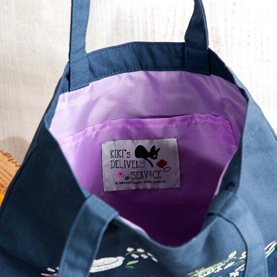 Kiki's Delivery Service Flower Wreath Embroidery Series Tote Bag Donguri Closet