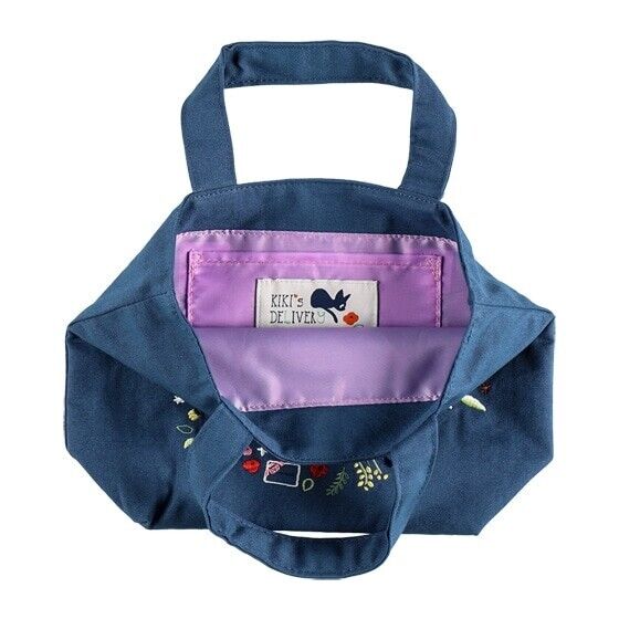 Kiki's Delivery Service Flower Wreath Embroidery Series Lunch Tote Bag Donguri